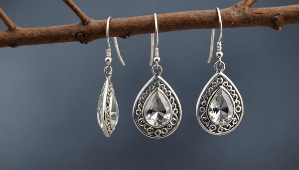 Boucles d'oreilles pendantes en argent : le style naturel !